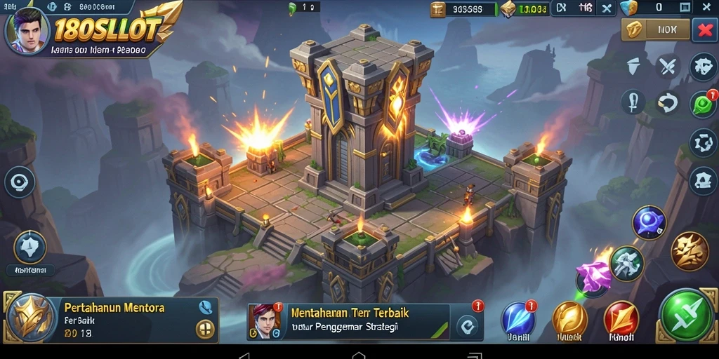 Gameplay seru dalam Tower Defense di 180SLOT.