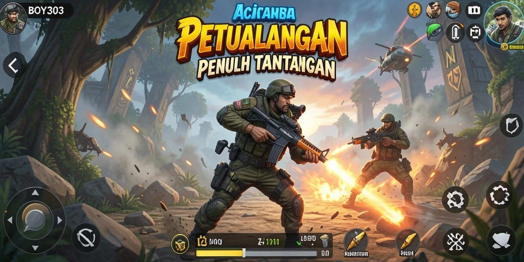 Tampilan aksi intens dan seru dalam BOY303.