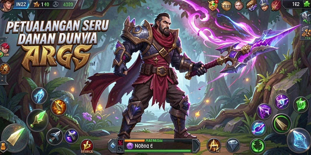 Screenshot menampilkan aksi seru dalam permainan ARPG IN22.
