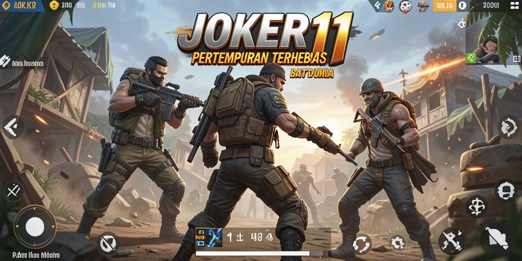 Tangkapan layar utama JOKER11 memperlihatkan aksi pertempuran yang mendebarkan.