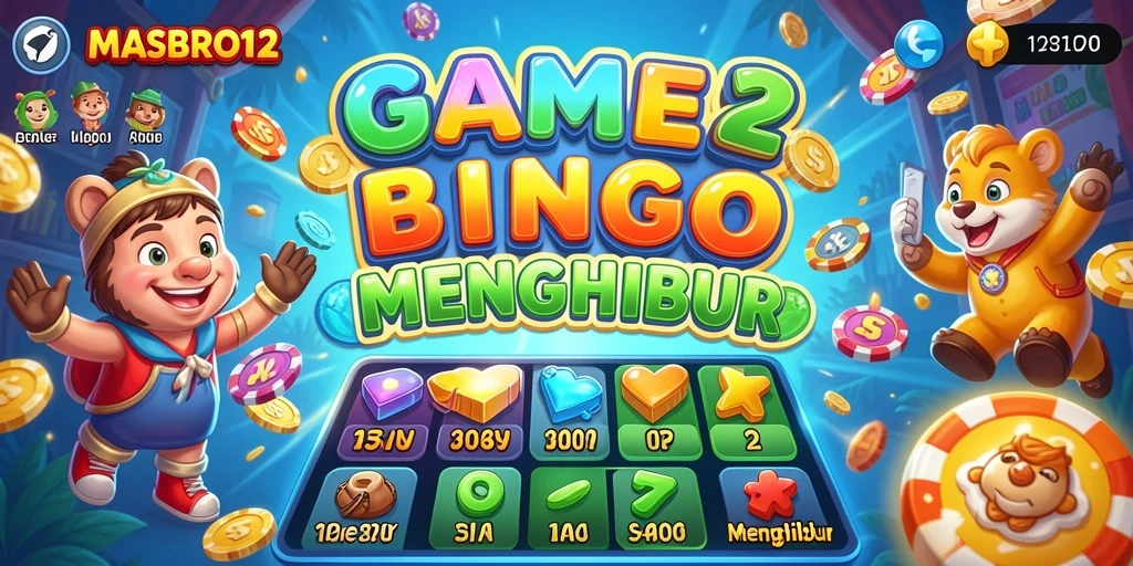 Tampilan seru dari gameplay Bingo di MASBRO12.