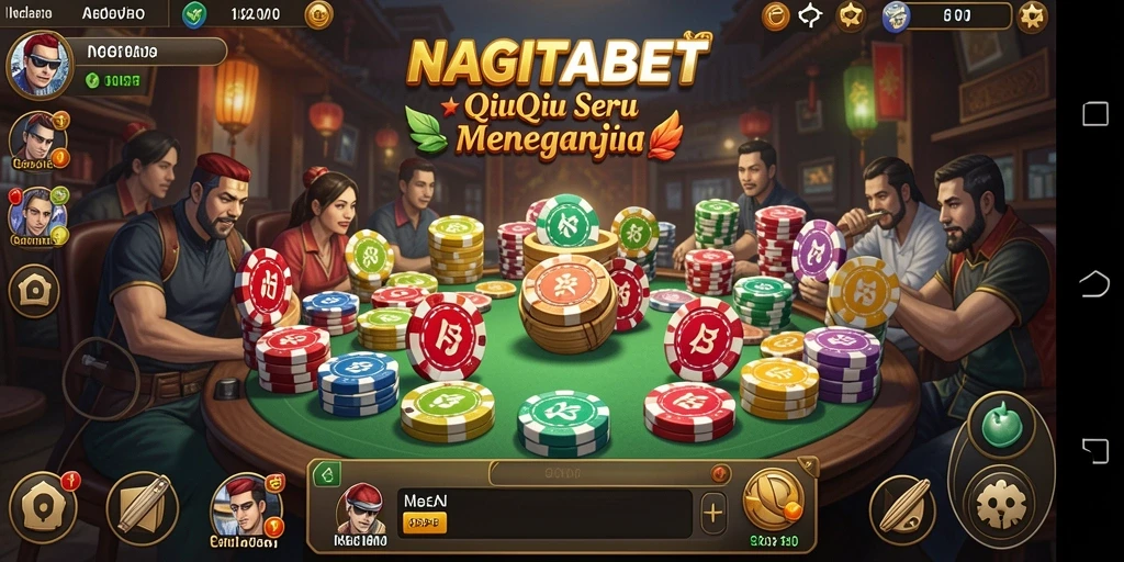 Tangkapan layar permainan QiuQiu NAGITABET yang menarik dan menghibur.