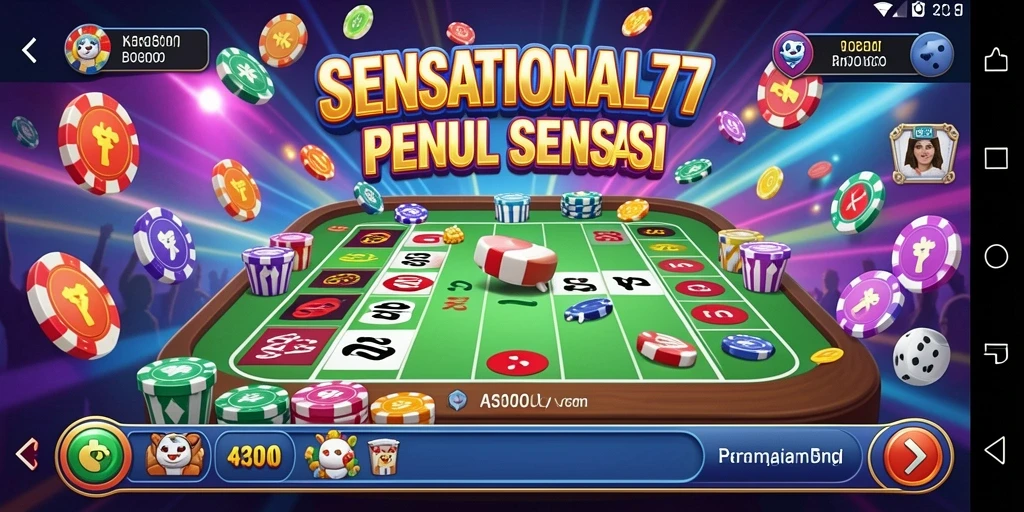 Screenshot gameplay <strong>SENSATIONAL77</strong> menunjukkan keseruan bermain Bingo.