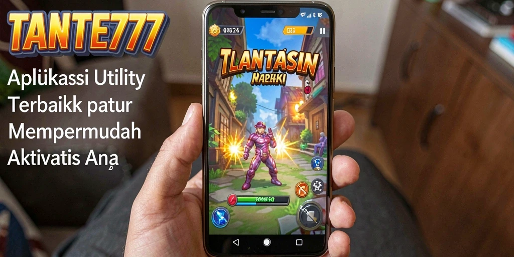 Tampilan antarmuka utama TANTE777 yang sederhana dan fungsional.