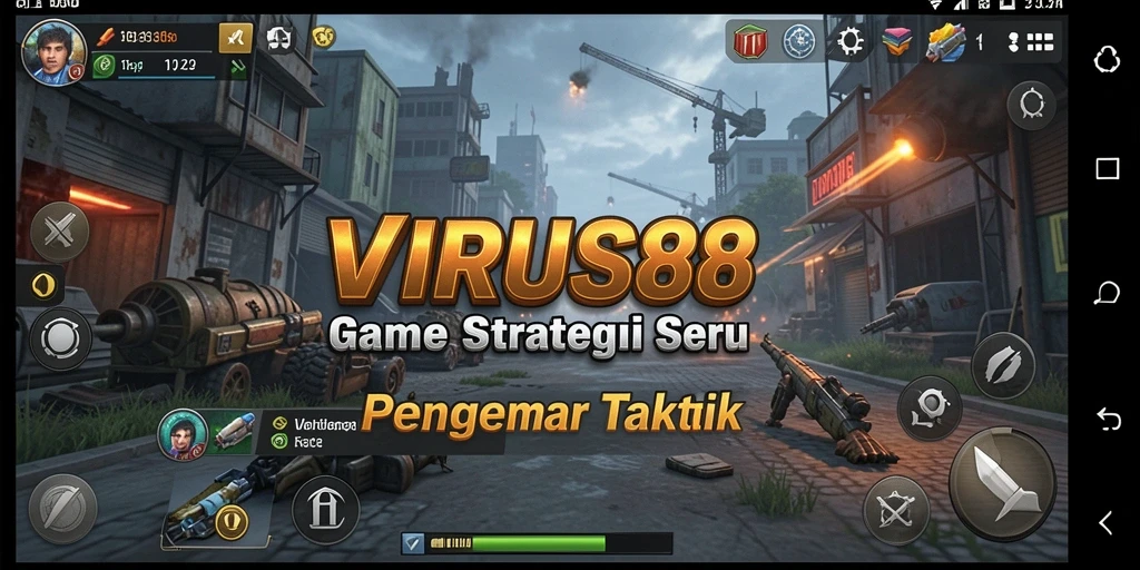 Tampilan gameplay menarik dari VIRUS88 yang menantang para pemain.